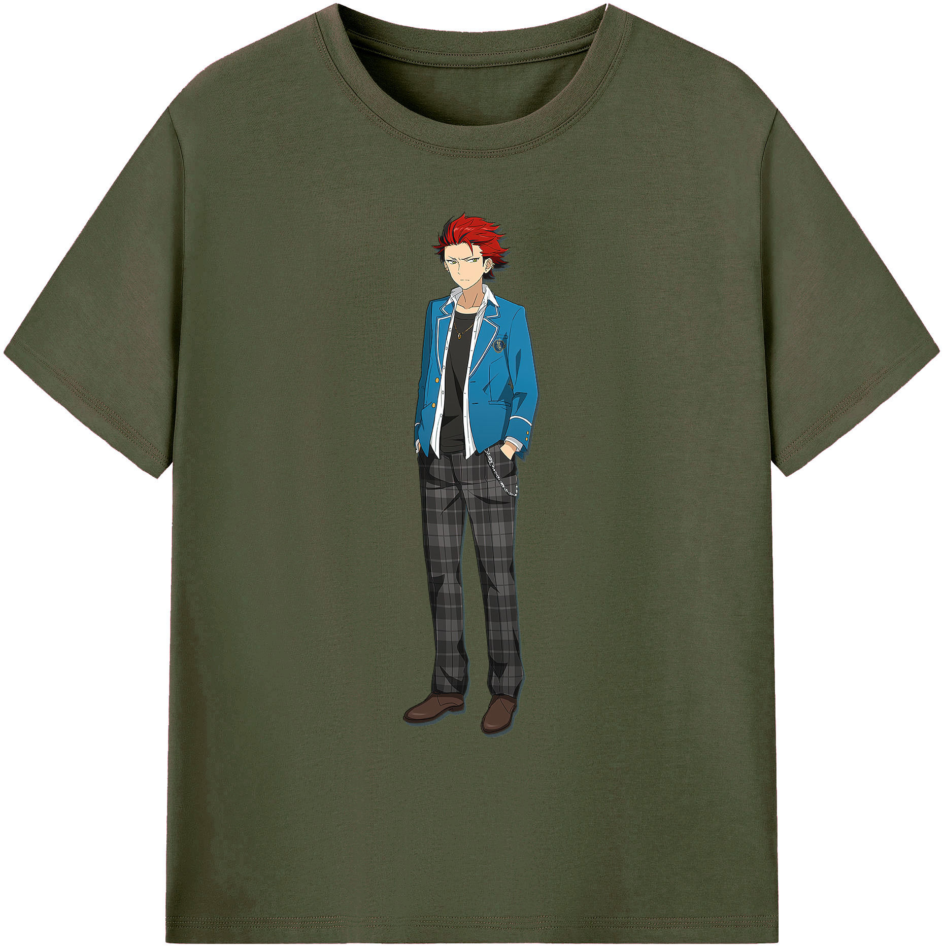 （画像用） あんさんぶるスターズ! Ensemble Stars 綿100％ メンズ半袖Tシャツ｜肌触りやわらか＆通気性